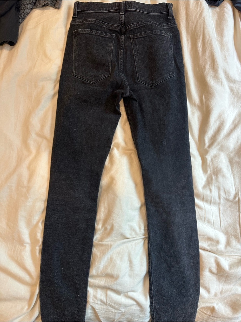 AGOLDE Pinch Waist Skinny Jeans Washed Black Size 25 - Picture 2 of 4